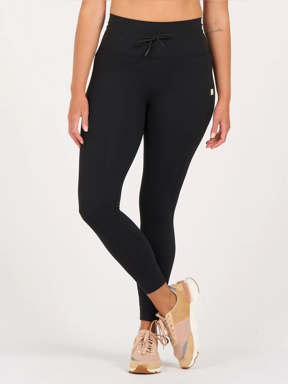 Vuori Daily Legging Black XL High Rise Drawstring